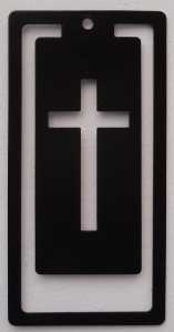 Bookmark - Cross Black