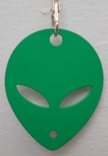 Keyring - Alien - Green